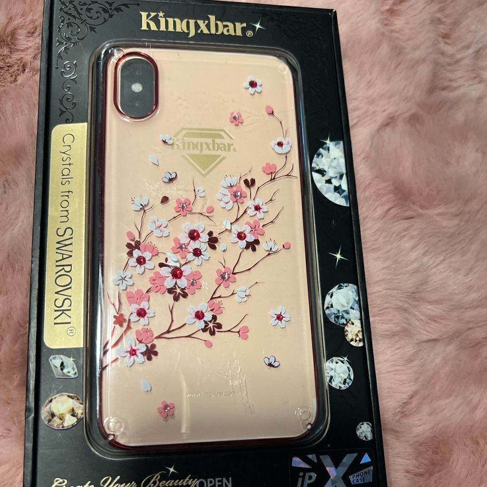 KINGXBAR Swarovski Crystal rose Gold Hard PC Case  for Apple iPhone 13 series